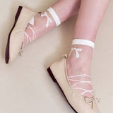 チャーミングリボンレースソックス/charming ribbon lace socks