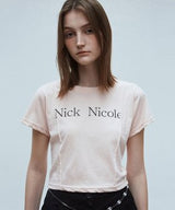 NICOLE ピンタッククロップTシャツ