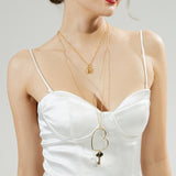 ハートキーネックレス / Heart Key Necklace_2 colors