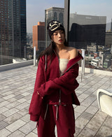 (UNISEX) ウィード起毛ハーフネックジャケット