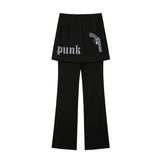 パンク＆ピストルスカートパンツ/1 1 punk & pistol skirt pants - BLACK