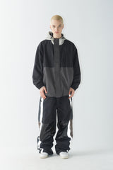 ワイドフーディージャケット/BSR2223FWJK047 WIDE HOODED JACKET BLACK