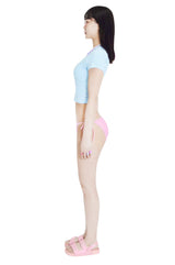 90sフォーカスクロップスパンスリーブTシャツ/90s foucus crop span sleeve t-shirts (sky blue)
