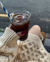 Cooking Twisted Doughnut Patterned Oversized Fit Knitwear