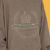 GHCピグメントリボンスウェットシャツ/GHC PIGMENT RIBBON SWEAT SHIRT_GREY