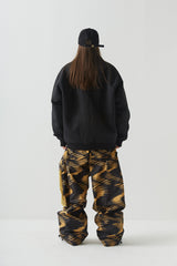 ウェーブベルベットスーパーワイドボックスパンツ / BSR2223FWPT015 ZGZG WAVE VELVET SUPER WIDE BOX PANTS GOLD