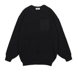 3 pocket loose fit knit black (6615483547766)
