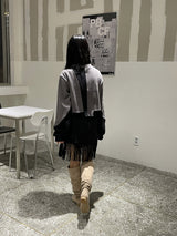 オブリーククロップカーディガン