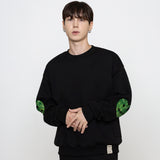 エルボーリーフスマイルハートスウェットシャツ/Elbow Leaf Smile Heart Sweatshirt