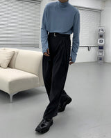 ツインベルトワイドパンツ/SK Twin Belt Wide Pants (3 colors)