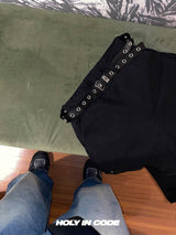 No.0469 cowhide eyelet BELT