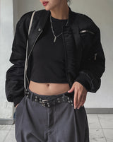 (UNISEX) ボルンセミクロップフライトジャケット