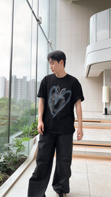 ラビットハートハーフスリーブ / Rabbit heart half sleeves 2color