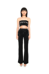 ベルベットラインストーンチューブトップ  / Velvet Rhinestone Tube Top (4168741355638)