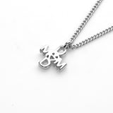 Mom&Dad Cross Necklace [Boy] (6593086193782)