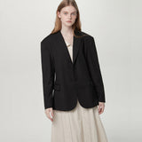Single suit jacket - Black (6674895175798)