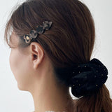 oar Heart Hair Point-pin [BEIGE LEOPARD]