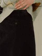 Corduroy half skirt (6654565253238)
