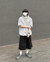 テンセルフードシャツ / Tencel Hooded shirt