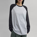 [MADE] テニードカラーマッチング長袖Tシャツ