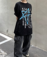 トゥインクルスターレタリング半袖シャツ / Twinkle star lettering short-sleeved shirt