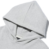 オーバーフィットレタリングパーカー/OVERFIT LETTERING HOODIE-MELANGE GREY