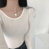 フリースドスクープネックトップ / Fleeced Scoop Neck Top