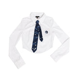 ローズサテンタイ / ROSE SATIN TIE #NAVY
