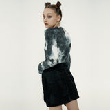 Tie-dye Cupid Knit [Black&White] (6592682328182)