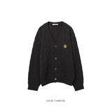 LMN Prep Cable Embroidery Cardigan (10 colors)