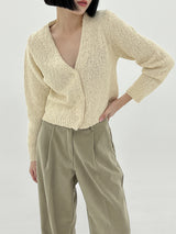 コットンミニカーディガン/Cotton mini cardigan (3color)