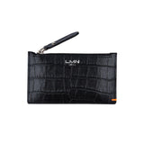クロコダイルエンボポケットウォレット/CROCODILE EMBO POCKET WALLET-BLACK