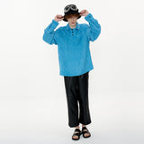 Melting Button Shirt [Aqua] (6592395706486)