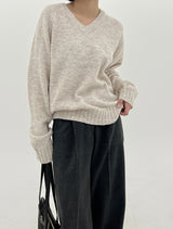 RajVネックニット/Raj V-neck Knit (6color)