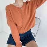 Round Neck Cardigan