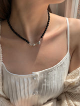 ノッティングオニックスネックレス / [925silver] Notting onyx Necklace