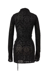 MESH CORSET SHIRTS[black]