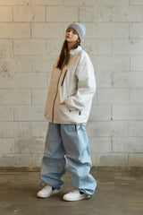 スーパーワイドパンツ / BSR2223FWPT008 LOGO COTTON SUPER WIDE PANTS SKY