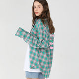 FWBA Check pattern shirts [Green] (6535249854582)
