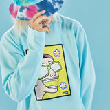 ぺーストプリント長袖Tシャツ / PACED (4498236440694)