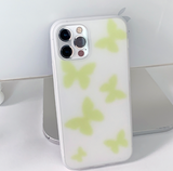 パステルブラーイェローバタフライフォーンケース / Pastel Blur yellow Butterfly Phone Case