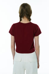パニーノクロップTシャツ/PANINO CROP TEE [BURGUNDY]