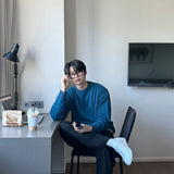 モーメントオーバーサイズフィットラウンドニット / Moment Oversized Fit Round Knitwear (7 colors)