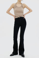 ブラックスパンブーツカットパンツ / Black Span Bootcut pants