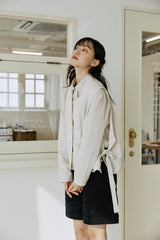 リネンベストシャツ / linen vest shirts natural