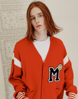 M PATCH VARSITY CARDIGAN RED (6691448717430)