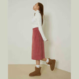 エボニーシャーリングタートルネックトップ/Ebony shirring turtleneck top (white)