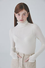 ウールシルクウォーマーTシャツ / Wool Silk Warmer T-Shirt [Ivory]