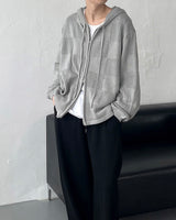 ノアール２wayフードジップアップ / Noir Two-Way Hood Zip-Up (4 colors)