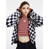 Black Checkers Cardigan (6623652708470)